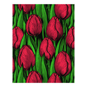 Rote Tulpen Fotodruck