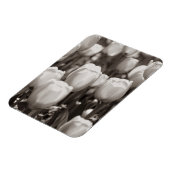 Rote Tulpen fotografischer Druck. Magnet (Linke Seite)