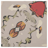 Rote Tulpen, geometrischer Stoff (Muster)