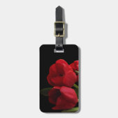 Rote Tulpen Gepäckanhänger (Vorderseite vertikal)