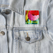Rote Tulpen • Hochzeits-Knopf Button (Beispiel)