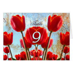 Rote Tulpen Hochzeitsfeier