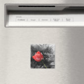 Rote Tulpen-Hochzeitsgunst Magnet (In Situ (Geschirrspüler))