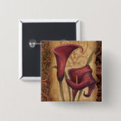 Rote Tulpen I Button (Vorne & Hinten)