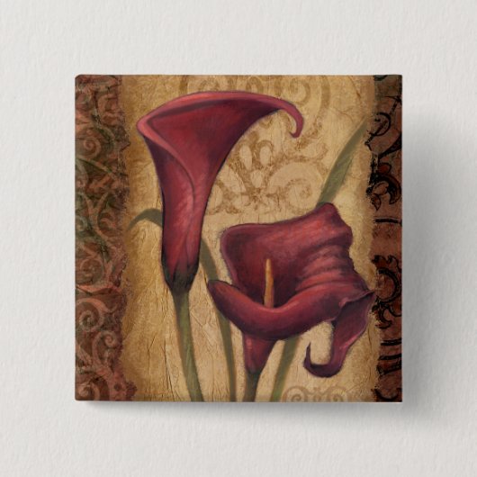 Rote Tulpen I Button (Vorderseite)