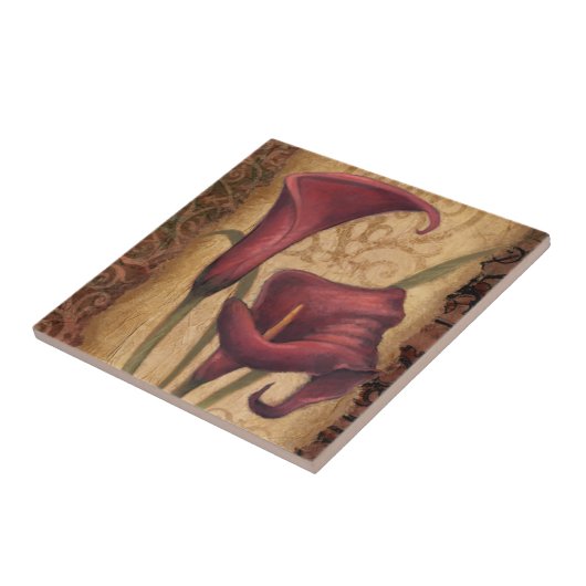 Rote Tulpen I Fliese (Seite)