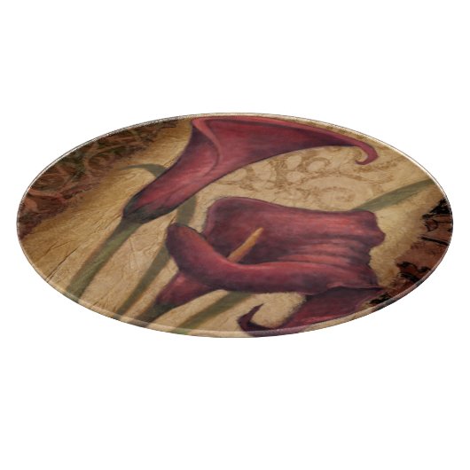 Rote Tulpen I Schneidebrett (Ecke)