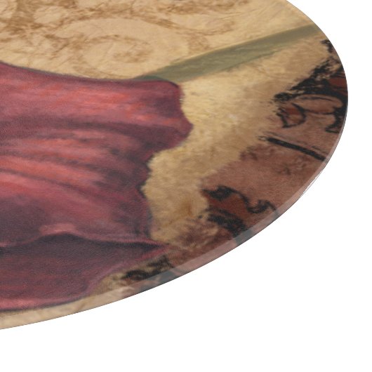 Rote Tulpen I Schneidebrett (Ecke)