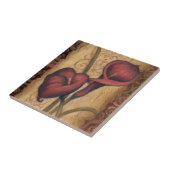 Rote Tulpen II Fliese (Seite)