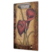 Rote Tulpen II Klemmbrett (Links)