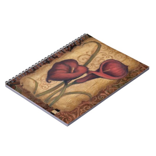 Rote Tulpen II Notizblock (Linke Seite)