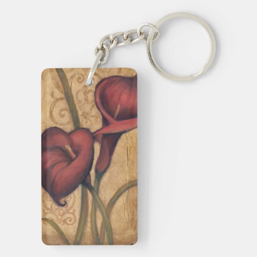 Rote Tulpen II Schlüsselanhänger (Rückseite)