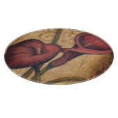 Rote Tulpen II Schneidebrett (Ecke)