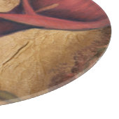 Rote Tulpen II Schneidebrett (Ecke)