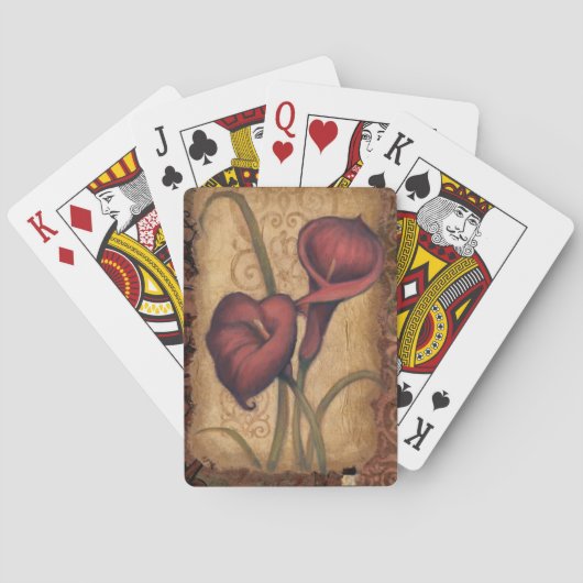 Rote Tulpen II Spielkarten (Rückseite)