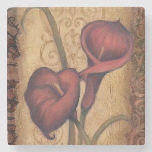 Rote Tulpen II Steinuntersetzer
