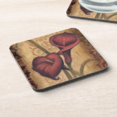 Rote Tulpen II Untersetzer (Linke Seite)