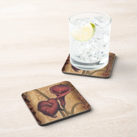 Rote Tulpen II Untersetzer (Rechte Seite)