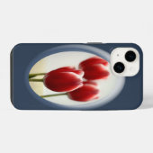 Rote Tulpen iPhone Hülle (Rückseite (Horizontal))