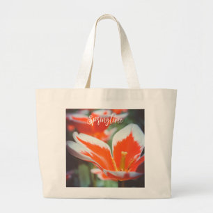 Rote Tulpen Jumbo Stoffbeutel