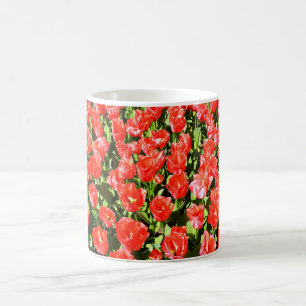 Rote Tulpen Kaffeetasse