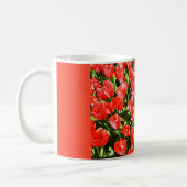 Rote Tulpen Kaffeetasse (Links)