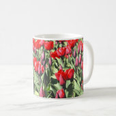 Rote Tulpen Kaffeetasse (VorderseiteRechts)