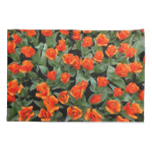 Rote Tulpen Kissenbezug (Rückseite)