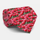 Rote Tulpen Krawatte (Gerollt)