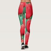 Rote Tulpen-Leggings Leggings (Rückseite)