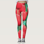 Rote Tulpen-Leggings Leggings (Vorderseite)