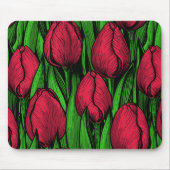 Rote Tulpen Mousepad (Vorne)