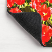 Rote Tulpen Mousepad (Ecke)