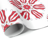 Rote Tulpen nahtlos Muster Geschenkpapier (Rolleneckpunkt)
