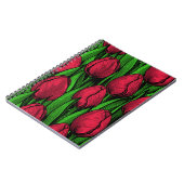 Rote Tulpen Notizblock (Linke Seite)