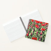 Rote Tulpen Notizblock (Innenseite)