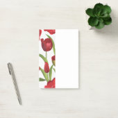 Rote Tulpen  Post-it Klebezettel (Büro)
