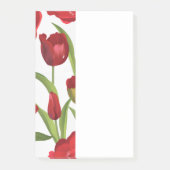 Rote Tulpen  Post-it Klebezettel (Vorderseite)