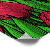Rote Tulpen Poster (Ecke)