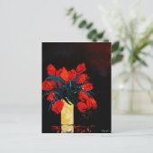 Rote Tulpen Postkarte (Stehend Vorderseite)