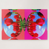 Rote Tulpen Puzzle (Horizontal)