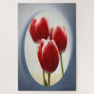 Rote Tulpen Puzzle