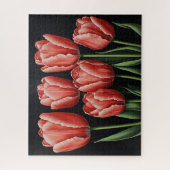 Rote Tulpen Puzzle (Vertikal)