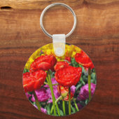 Rote Tulpen Schlüsselanhänger (Vorderseite)