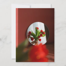 Rote Tulpen „Sei mein Valentinstag?“ Moderner Vale