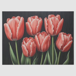 Rote Tulpen Seidenpapier