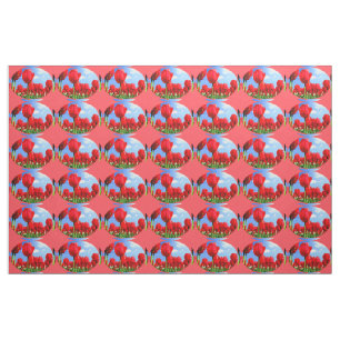 Rote Tulpen Stoff