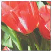 Rote Tulpen Stoff (Nahaufnahme)