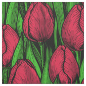 Rote Tulpen Stoff (Muster)