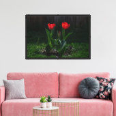 Rote Tulpen Stretch Leinwanddruck (Insitu (Wohnzimmer))